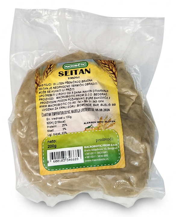 Sirovi sejtan 200 g Macrobiotic Prom