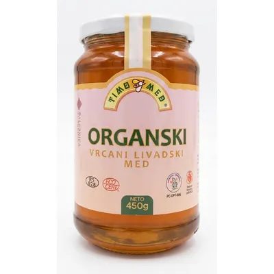 Vrcani livadski med (organski proizvod) 450 g Timomed