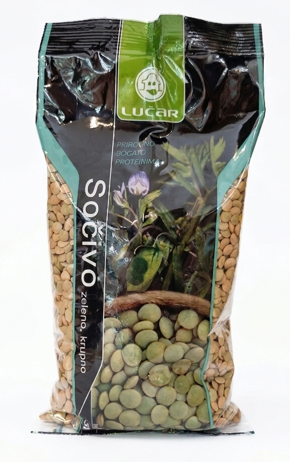 Zeleno sočivo 500 g Lučar