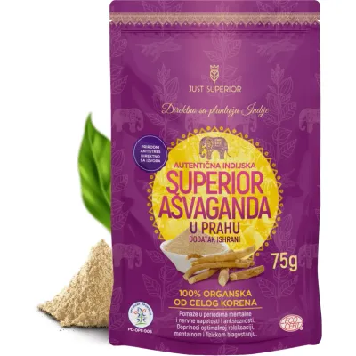Ašvaganda u prahu (organski proizvod) 75 g Just Superior