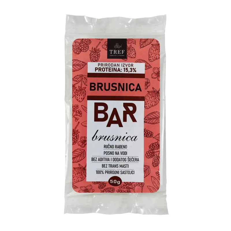 Bar brusnica 50 g Tref