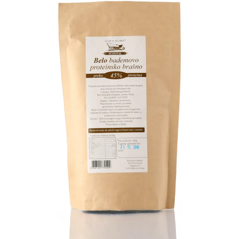 Belo bademovo proteinsko brašno 200 g Ecovital