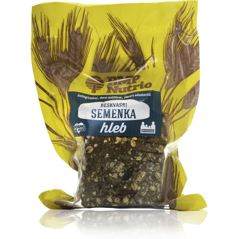 Beskvasni hleb sa semenkama 400 g BMP Nutrio PR