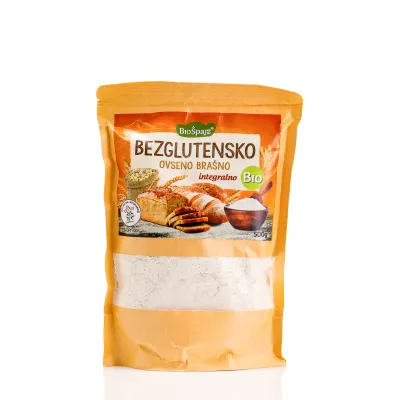 Bezglutensko ovseno brašno integralno (organski proizvod) 500 g B