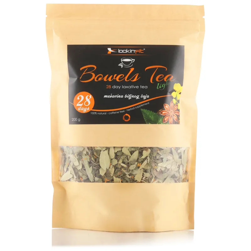 Bowels Light čaj - laksativni 200 g Lookin'fit