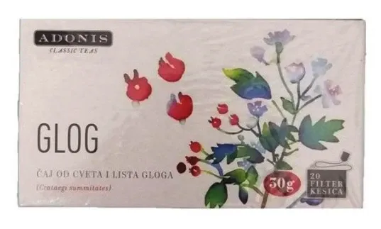 Čaj glog filter 20 kesica Adonis