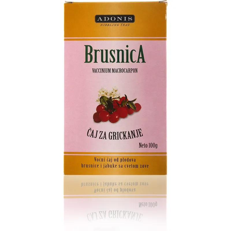 Čaj od brusnice - za grickanje 100 g Adonis