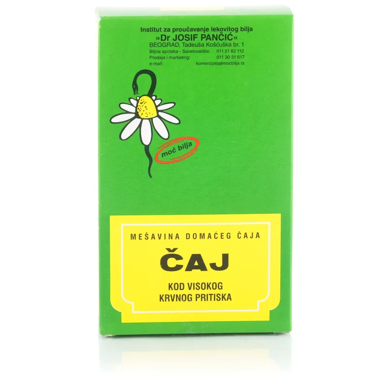 Čaj protiv povišenog krvnog  pritiska (čaj br. 22) 100 g IPLB Dr Josif Pančić