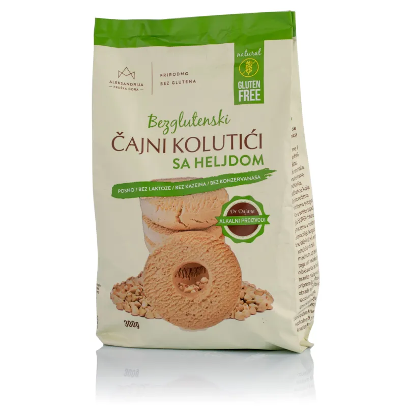 Čajni kolutići sa heljdom (sert. bez glutena) 300 g Aleksandrija