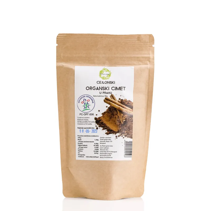 Cejlonski cimet u prahu (organski proizvod) 90 g Think green
