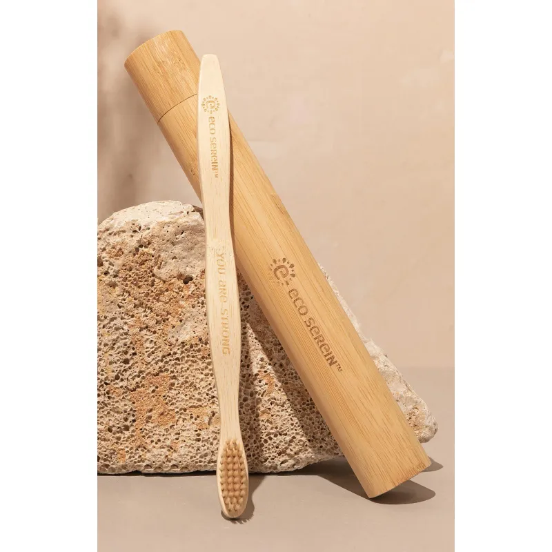 Četkica za zube sa futrolom od bambusa za odrasle Ecoserein