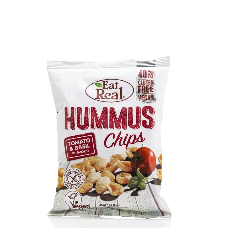 Čips od humusa sa paradajzom i bosiljkom (sert. bez glutena) 45 g Eat Real