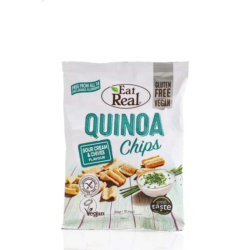 Čips od kinoe sa kiselim kremom i vlašcem (sert. bez glutena) 22 g Eat Real