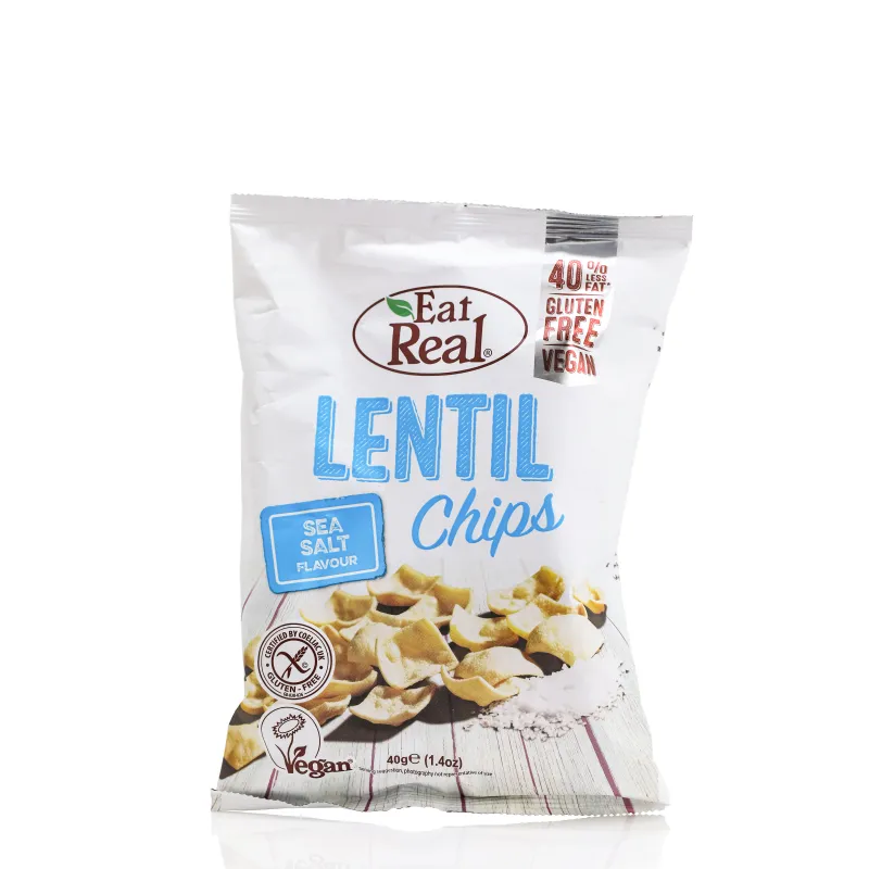 Čips od sočiva sa morskom solju (sert. bez glutena) 40 g Eat Real