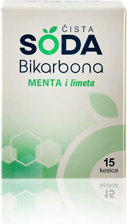 Čista soda bikarbona menta i limeta 15 kesica 45 g