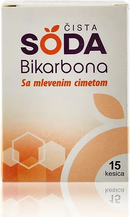 Čista soda bikarbona sa mlevenim cimetom 15 kesica 45 g