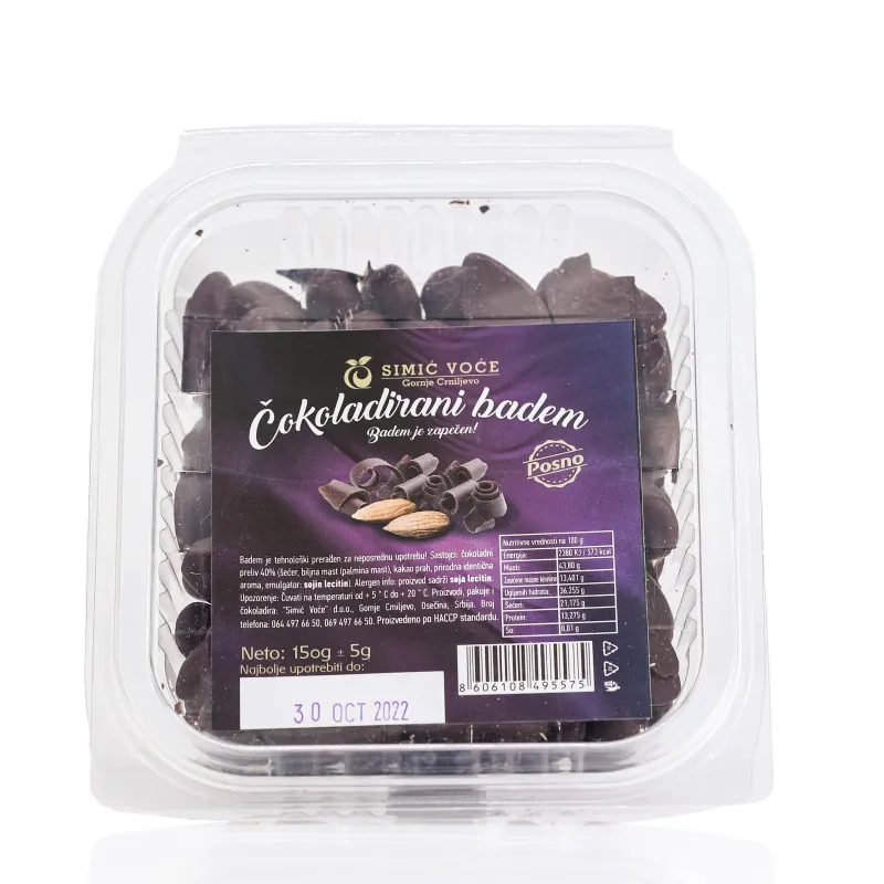 Čokoladirani badem 150 g Simić voće