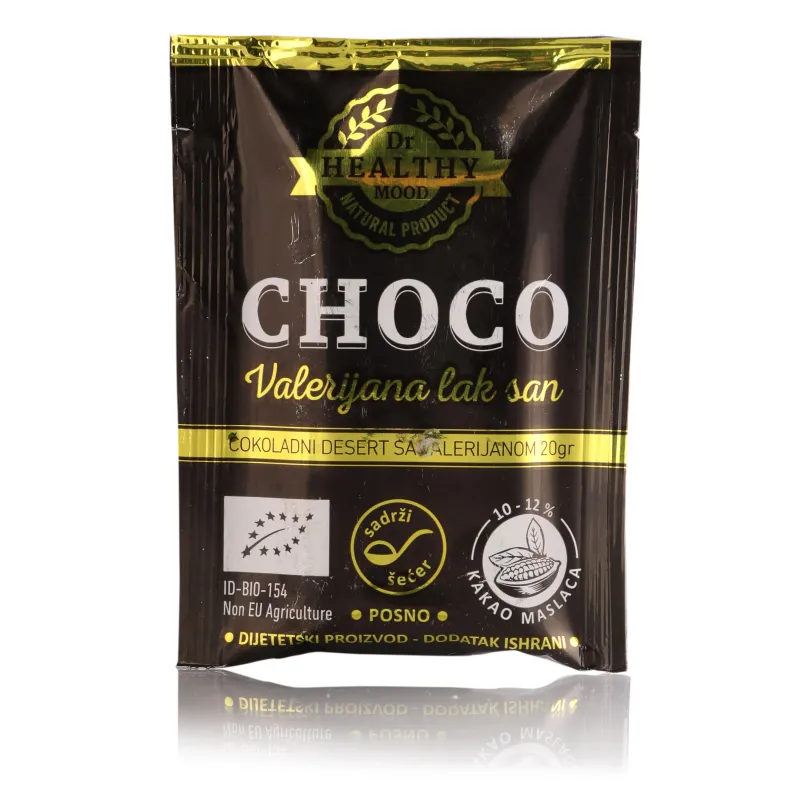 Čokoladni desert sa valerijanom Lak san 20 g Dr Healthy Mood