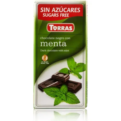 Crna čokolada sa nanom 46% kakaoa (sert.bez glutena) (dijet) 75 g Torras