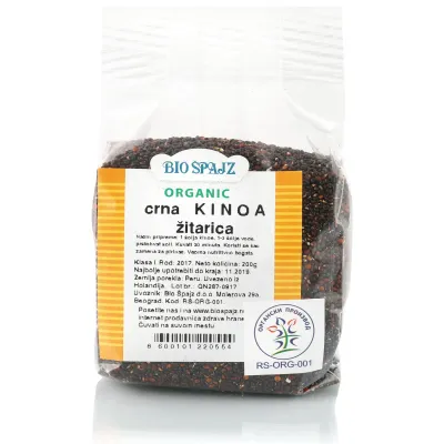 Crna kinoa (organski proizvod) 200 g Bio Špajz