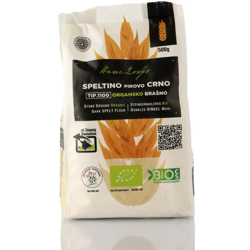 Crno speltino brašno (organski proizvod) 500 g Naše dobro