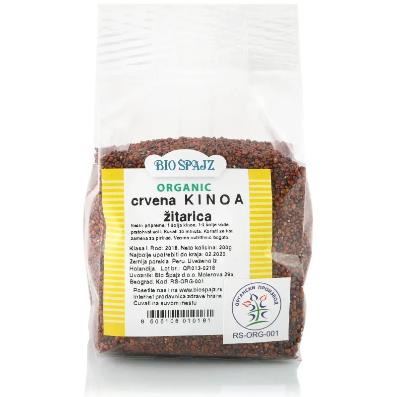 Crvena kinoa (organski proizvod) 200 g Bio Špajz