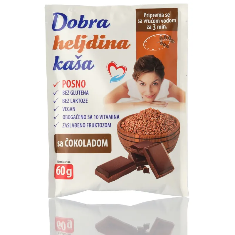 Dobra heljdina kaša sa čokoladom 60 g Lomax