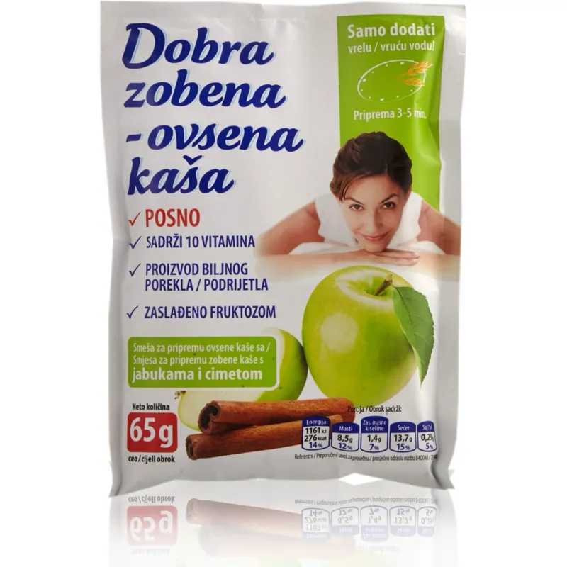 Dobra ovsena kaša sa jabukama i cimetom 65 g