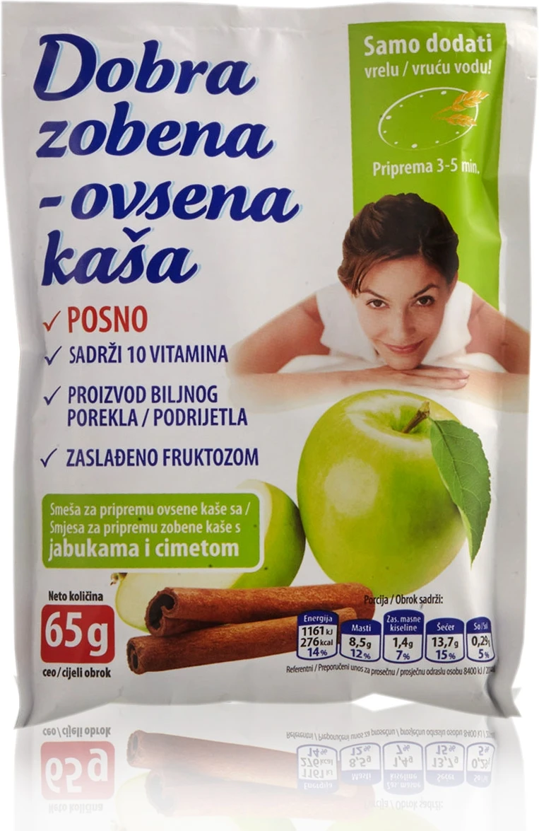 Dobra ovsena kaša sa jabukama i cimetom 65 g
