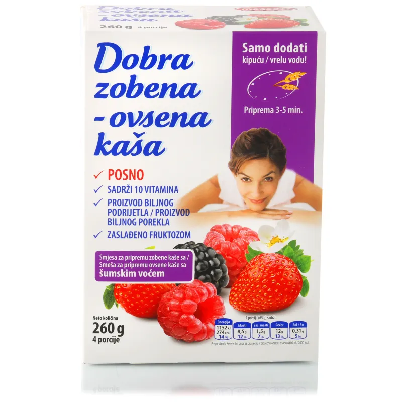 Dobra ovsena kaša sa šumskim voćem 260 g