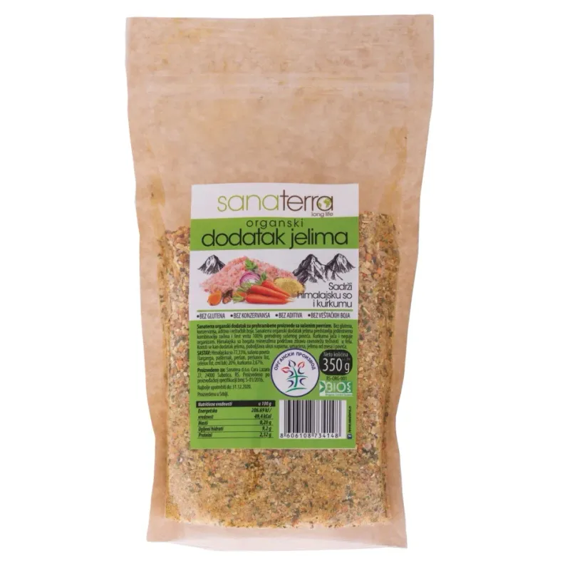 Dodatak jelima (organski proizvod) 350 g Sanaterra