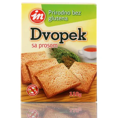 Dvopek od prosa (sert. bez glutena) 110 g Aleksand