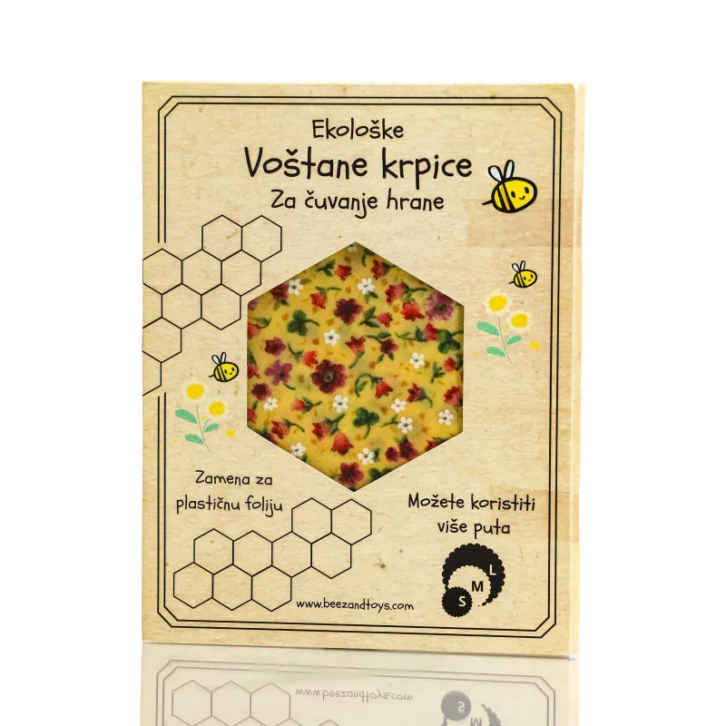 Ekološke voštane krpice za čuvanje hrane 3 kom Beez&Toys