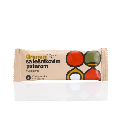 Energetska štanglica - bar sa lešnikovim puterom 30 g Granum