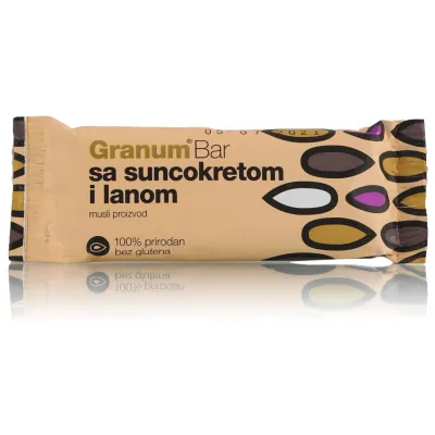 Energetska štanglica - bar sa suncokretom i lanom 30 g Granum