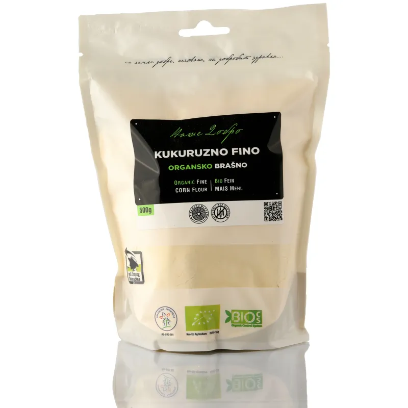 Fino kukuruzno brašno (organski proizvod) 500 g Naše dobro