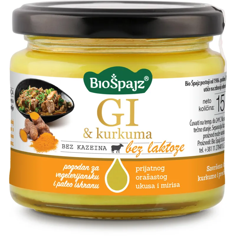 Gi prečišćeni puter sa kurkumom 150 g Bio Špajz