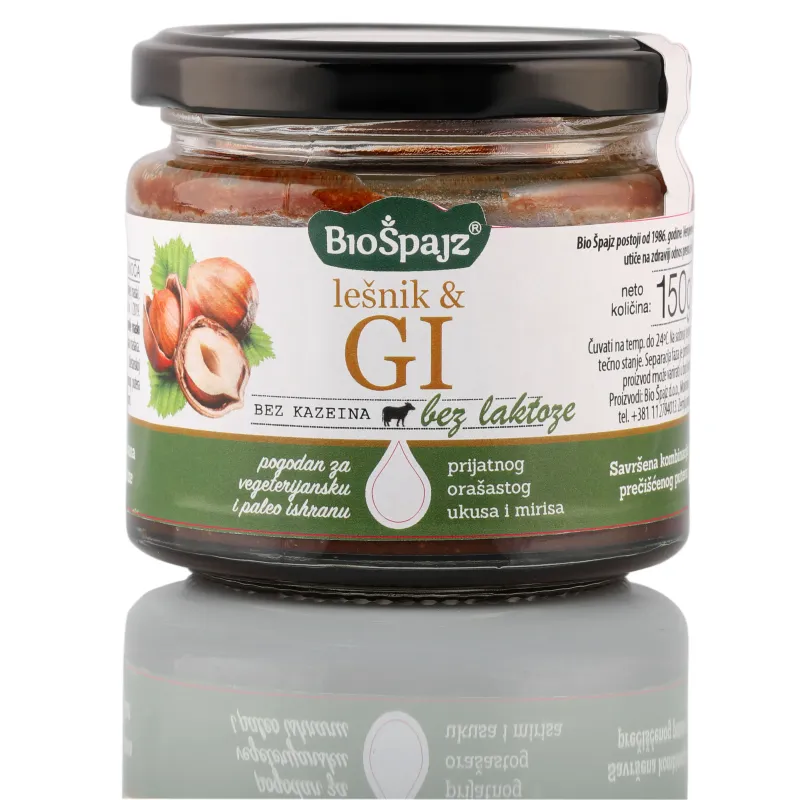 Gi prečišćeni puter sa lešnikom 150 g Bio Špajz