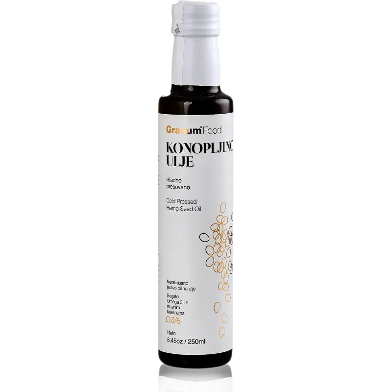 Hladno ceđeno nerafinisano konopljino ulje 250 ml Granum