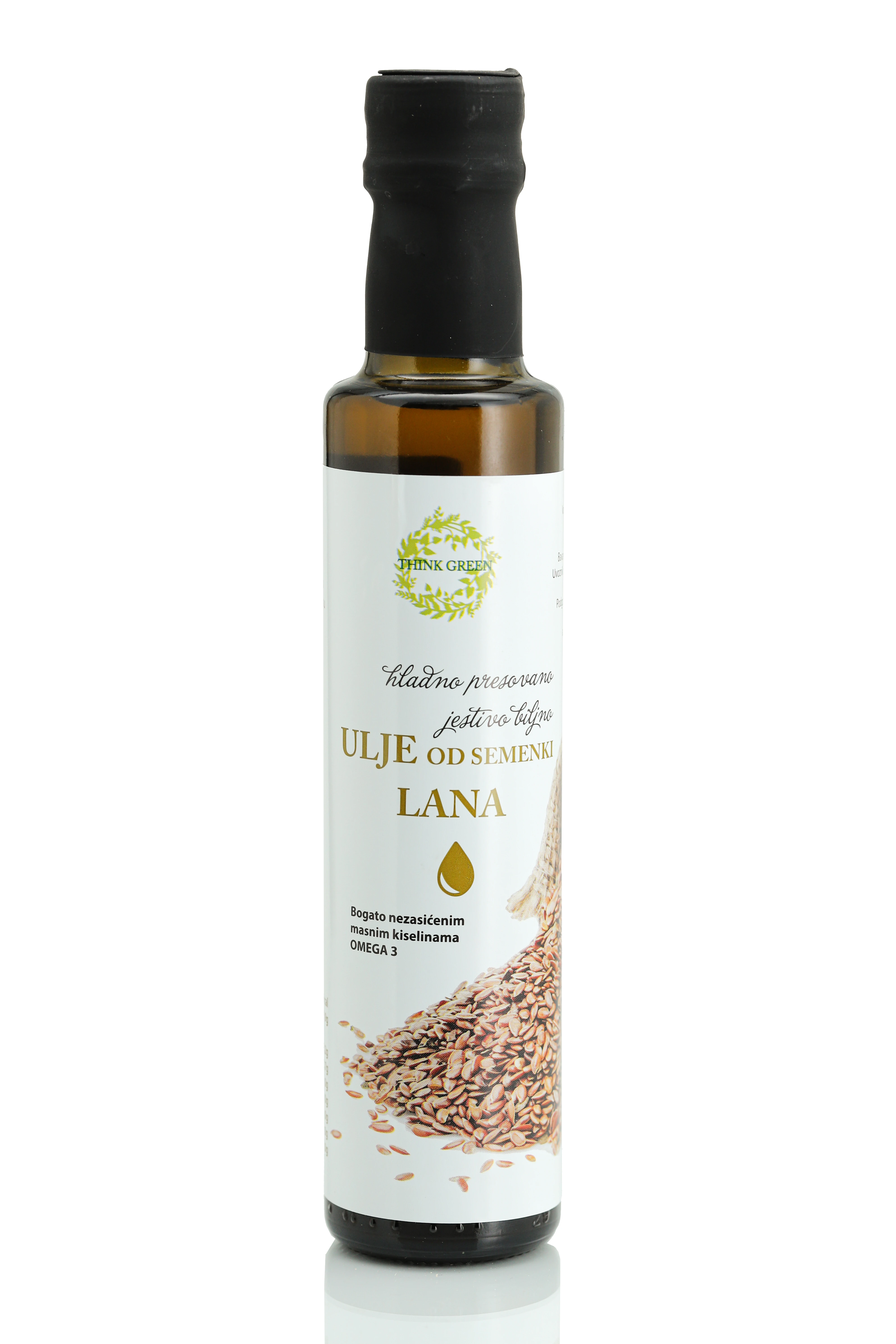 Hladno presovano laneno ulje 250 ml Think green