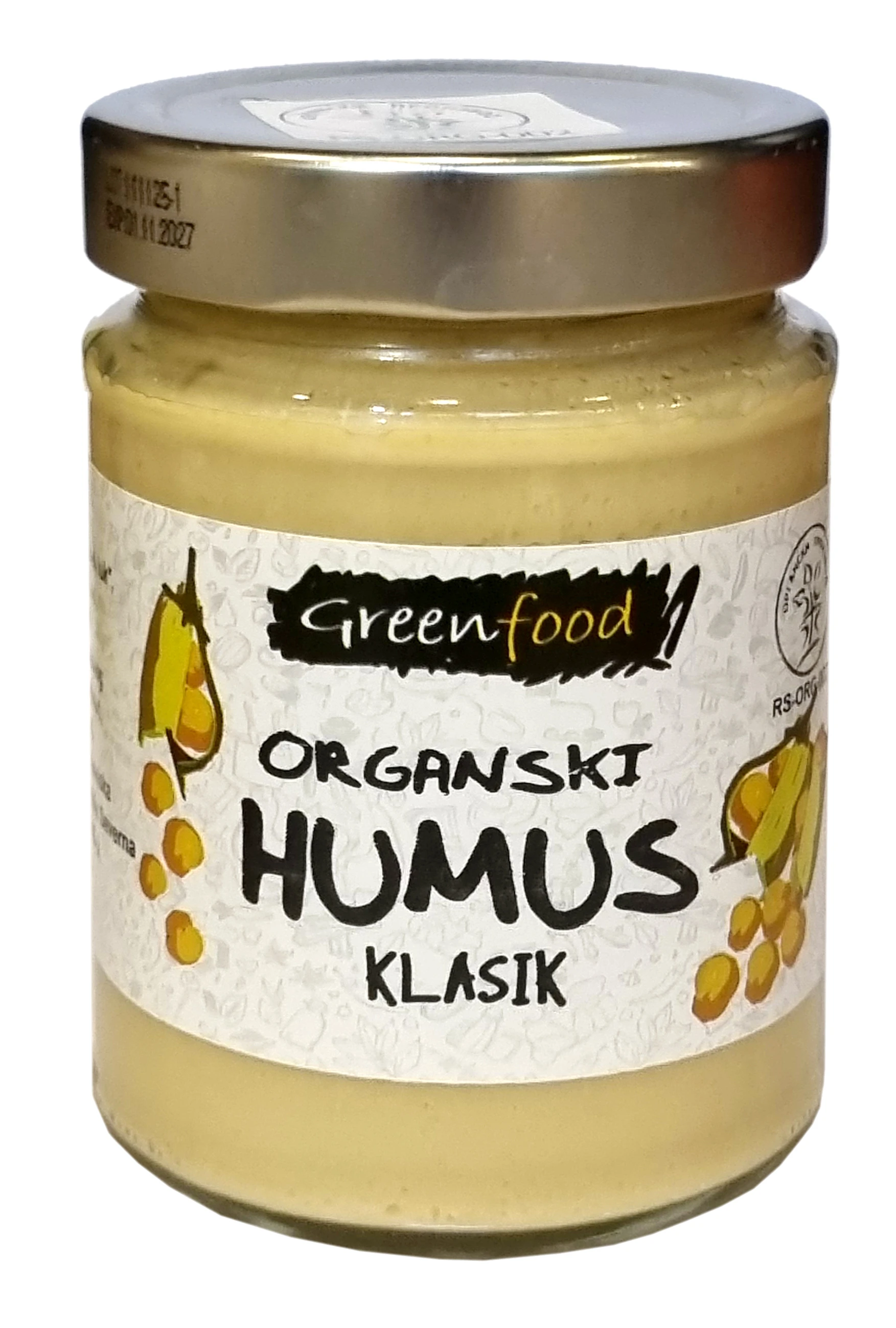 Humus klasik (organski proizvod) 280 g Green food