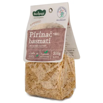 Integralni basmati pirinač (organski proizvod) 200 g Bio Špajz