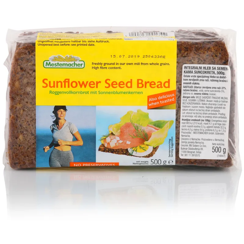 Integralni hleb sa suncokretom 500 g