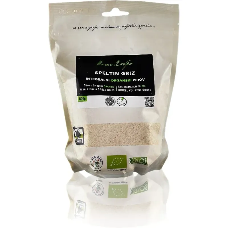 Integralni speltin griz (organski proizvod) 500 g Naše dobro