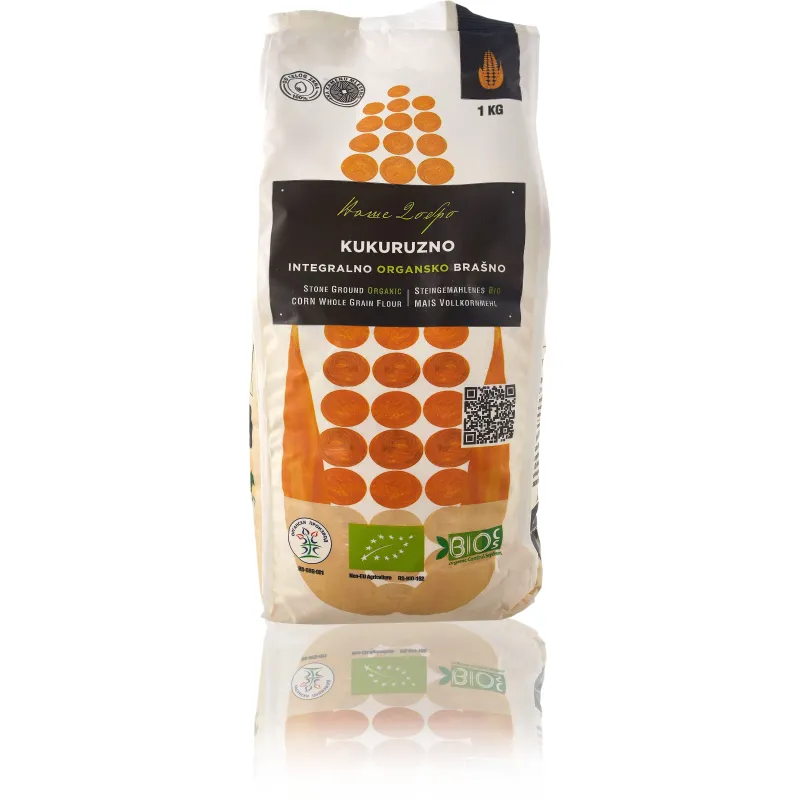 Integralno kukuruzno brašno (organski proizvod) 1 kg Naše dobro