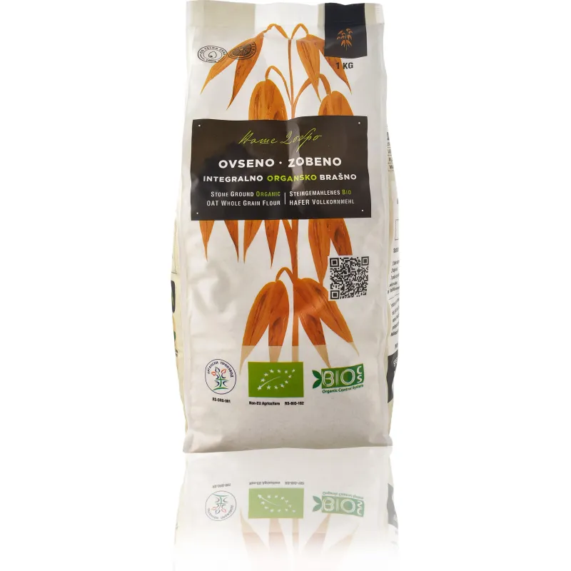 Integralno ovseno brašno (organski proizvod) 1 kg Naše dobro