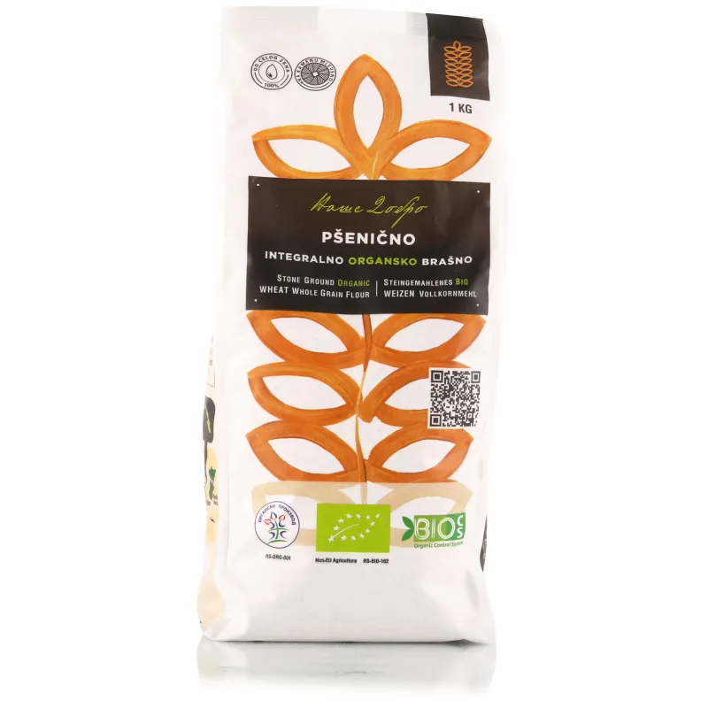 Integralno pšenično brašno (organski proizvod) 1 kg Naše dobro