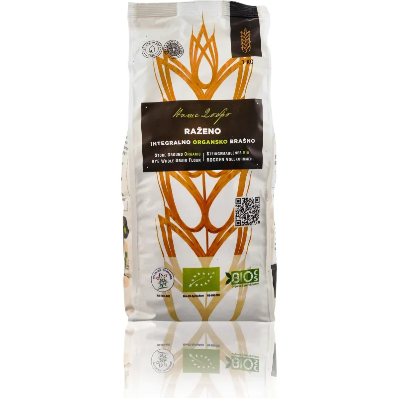 Integralno raženo brašno (organski proizvod) 1 kg Naše dobro