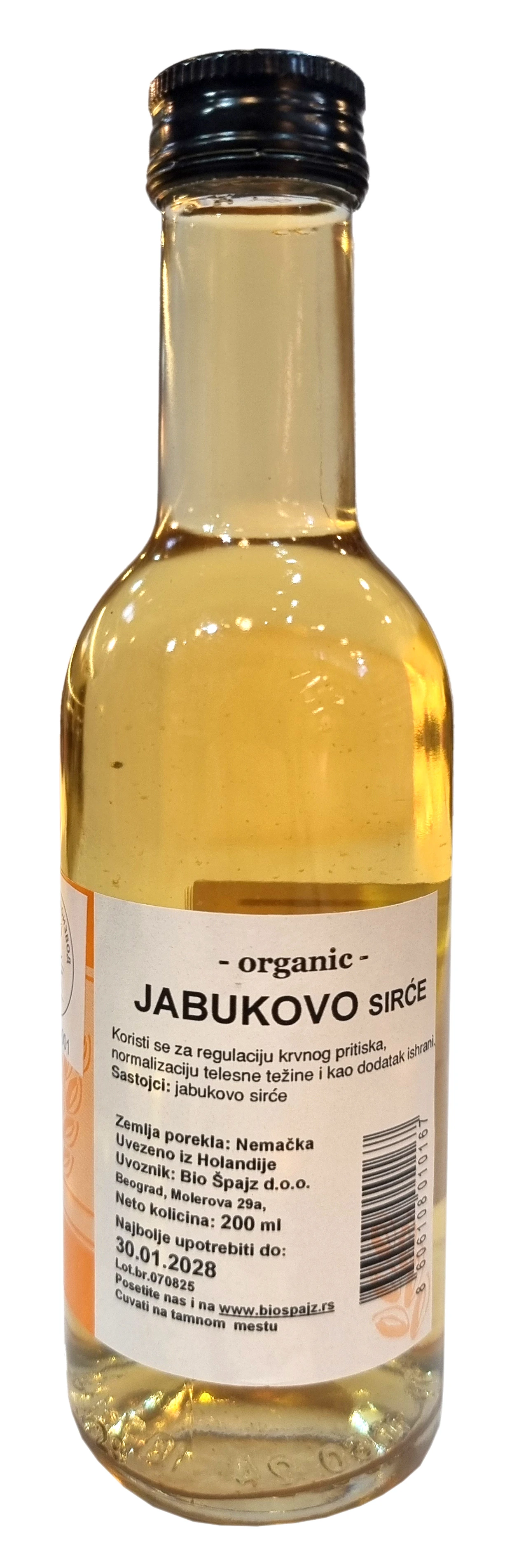 Jabukovo sirće (organski proizvod) 200 ml Bio Špajz