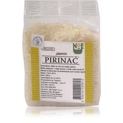 Jasmin pirinač (organski proizvod) 200 g Bio Špajz